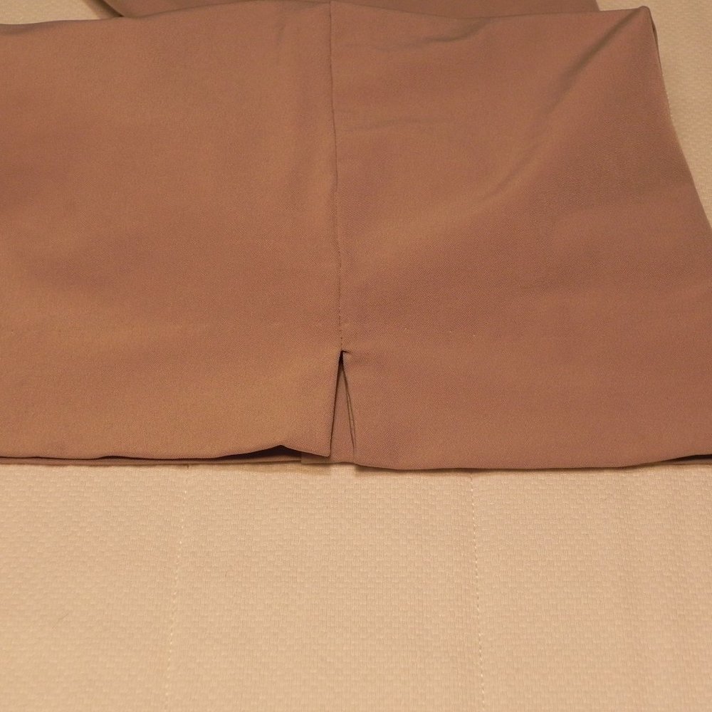 NIKE Golf Fit Dry STRETCH BEIGE Performance Pants Flat Front 38 Waist - Picture 4 of 6